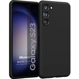Microsonic Matte Silicone Samsung Galaxy S23 Siyah Kılıf