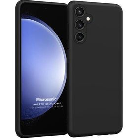 Microsonic Matte Silicone Samsung Galaxy S23 Siyah Kılıf