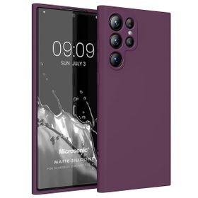 Microsonic Matte Silicone Samsung Galaxy S23 Ultra Mor Cep Telefonu Kılıfı