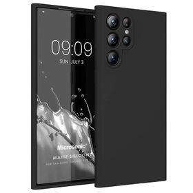 Microsonic Matte Silicone Samsung Galaxy S23 Ultra Siyah Kılıf
