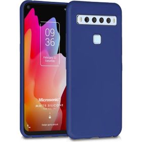Microsonic Matte Silicone TCL 10L Lacivert Cep Telefonu Kılıfı