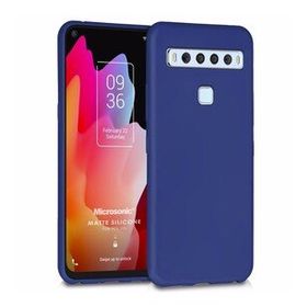 Microsonic Matte Silicone TCL 10L Lacivert Cep Telefonu Kılıfı