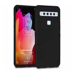 Microsonic Matte Silicone TCL 10L Siyah Cep Telefonu Kılıfı