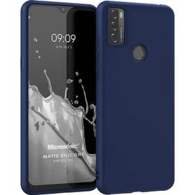 Microsonic Matte Silicone TCL 20E Lacivert Kılıf