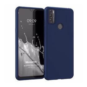 Microsonic Matte Silicone TCL 20E Lacivert Kılıf