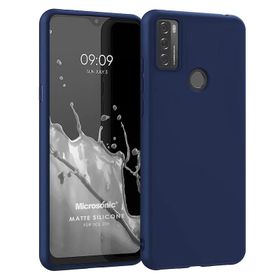 Microsonic Matte Silicone TCL 20E Lacivert Kılıf