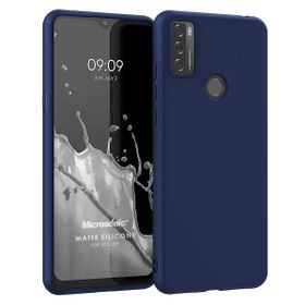 Microsonic Matte Silicone TCL 20E Lacivert Kılıf