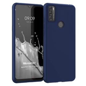 Microsonic Matte Silicone TCL 20E Lacivert Kılıf