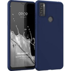 Microsonic Matte Silicone TCL 20E Lacivert Kılıf
