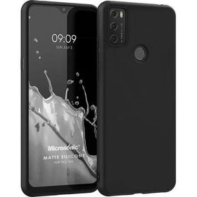 Microsonic Matte Silicone TCL 20E Siyah Cep Telefonu Kılıfı