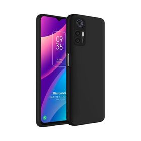 Microsonic Matte Silicone TCL 30 Siyah Kılıf