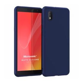 Microsonic Matte Silicone TCL L7 Lacivert Cep Telefonu Kılıfı