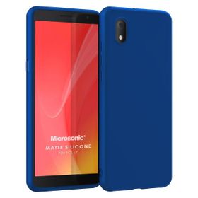 Microsonic Matte Silicone TCL L7 Mavi Cep Telefonu Kılıfı