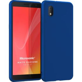 Microsonic Matte Silicone TCL L7 Mavi Cep Telefonu Kılıfı