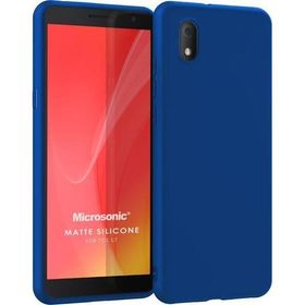 Microsonic Matte Silicone TCL L7 Mavi Cep Telefonu Kılıfı
