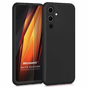 Microsonic Matte Silicone Tecno Pova Neo 2 Siyah Kılıf