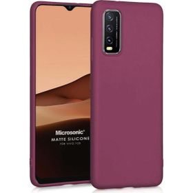 Microsonic Matte Silicone Vivo Y11S Mor Cep Telefonu Kılıfı