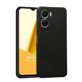 Microsonic Matte Silicone Vivo Y16 Siyah Cep Telefonu Kılıfı