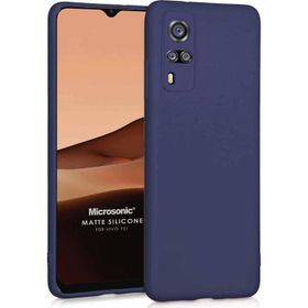 Microsonic Matte Silicone Vivo Y51 Lacivert Cep Telefonu Kılıfı