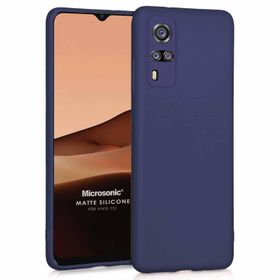 Microsonic Matte Silicone Vivo Y51 Lacivert Cep Telefonu Kılıfı