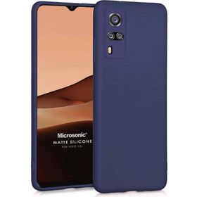 Microsonic Matte Silicone Vivo Y51 Lacivert Cep Telefonu Kılıfı