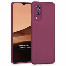 Microsonic Matte Silicone Vivo Y51 Mor Cep Telefonu Kılıfı