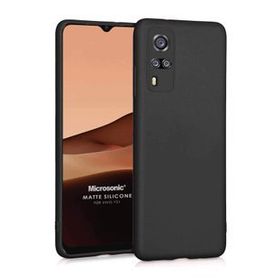 Microsonic Matte Silicone Vivo Y51 Siyah Cep Telefonu Kılıfı