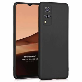 Microsonic Matte Silicone Vivo Y53S Siyah Cep Telefonu Kılıfı