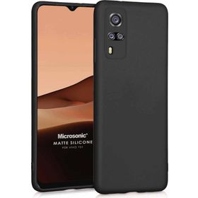 Microsonic Matte Silicone Vivo Y53S Siyah Cep Telefonu Kılıfı