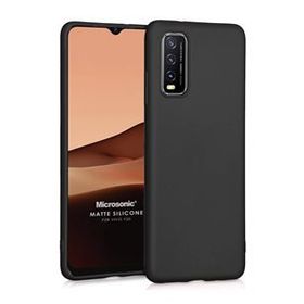 Microsonic Matte Silicone Vivo Y70 Siyah Kılıf