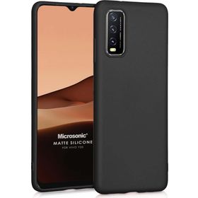Microsonic Matte Silicone Vivo Y70 Siyah Kılıf