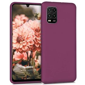 Microsonic Matte Silicone Xiaomi Mi 10 Lite Zoom Mor Cep Telefonu Kılıfı