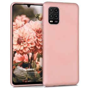 Microsonic Matte Silicone Xiaomi Mi 10 Lite Zoom Rose Gold Cep Telefonu Kılıfı