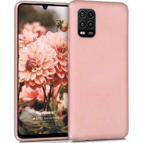 Microsonic Matte Silicone Xiaomi Mi 10 Lite Zoom Rose Gold Cep Telefonu Kılıfı