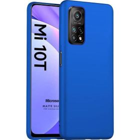 Microsonic Matte Silicone Xiaomi Mi 10 Mavi Cep Telefonu Kılıfı