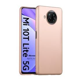 Microsonic Matte Silicone Xiaomi Mi 10T Lite Gold Cep Telefonu Kılıfı