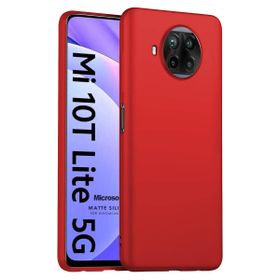 Microsonic Matte Silicone Xiaomi Mi 10T Lite Kırmızı Cep Telefonu Kılıfı
