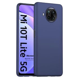 Microsonic Matte Silicone Xiaomi Mi 10T Lite Lacivert Kılıf
