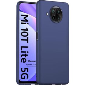 Microsonic Matte Silicone Xiaomi Mi 10T Lite Lacivert Kılıf