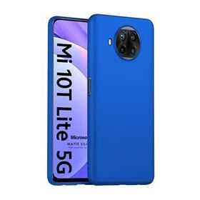 Microsonic Matte Silicone Xiaomi Mi 10T Lite Mavi Cep Telefonu Kılıfı