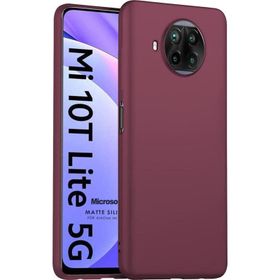 Microsonic Matte Silicone Xiaomi Mi 10T Lite Mor Cep Telefonu Kılıfı