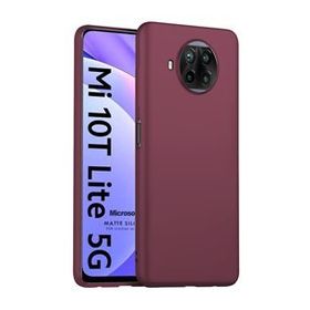 Microsonic Matte Silicone Xiaomi Mi 10T Lite Mor Cep Telefonu Kılıfı
