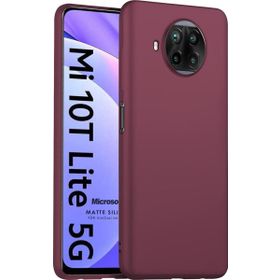 Microsonic Matte Silicone Xiaomi Mi 10T Lite Mor Cep Telefonu Kılıfı