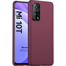 Microsonic Matte Silicone Xiaomi Mi 10T Mor Cep Telefonu Kılıfı