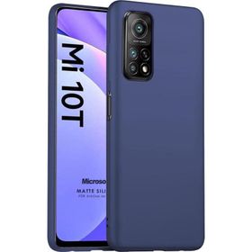 Microsonic Matte Silicone Xiaomi Mi 10T Pro Lacivert Cep Telefonu Kılıfı
