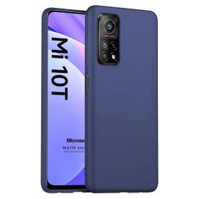 Microsonic Matte Silicone Xiaomi Mi 10T Pro Lacivert Cep Telefonu Kılıfı