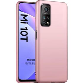Microsonic Matte Silicone Xiaomi Mi 10T Pro Rose Gold Cep Telefonu Kılıfı