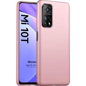 Microsonic Matte Silicone Xiaomi Mi 10T Rose Gold Cep Telefonu Kılıfı