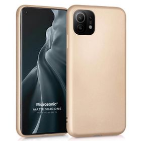Microsonic Matte Silicone Xiaomi Mi 11 Gold Cep Telefonu Kılıfı