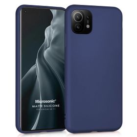 Microsonic Matte Silicone Xiaomi Mi 11 Lacivert Cep Telefonu Kılıfı